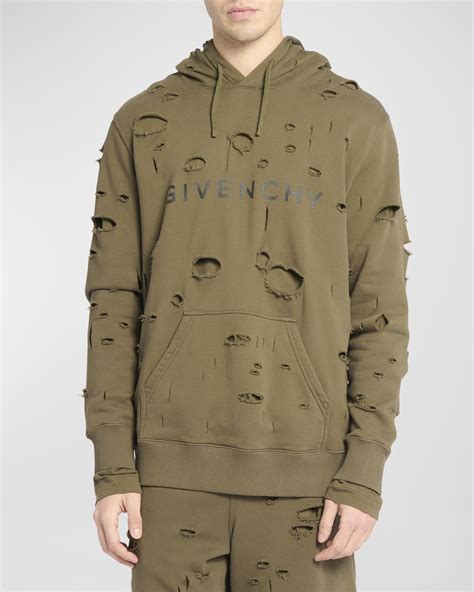 givenchy mens jumpsuit free shipping|Givenchy men's destroyed hoodie.